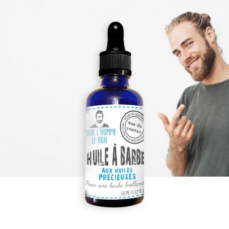 Huile de Barbe aux huiles précieuses pour Homme 50 ml