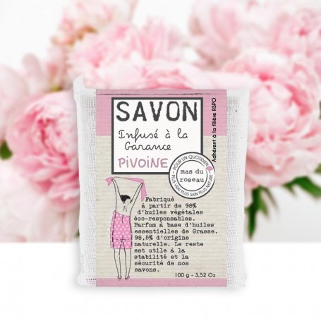 Savon Pivoine infusé à la Garance 100 gr